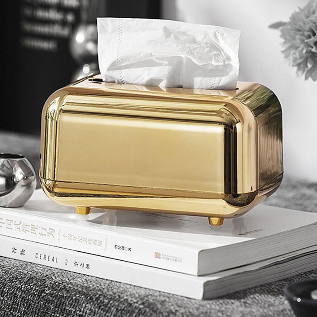 Office Hotel Bathroom Home Luxury Tissue Holder Wipes Storage Case Napkin Box Paper Towel Dispenser