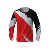 Fashionable Round Neck Long Sleeve, 3D Digital Print Quick-Dry Breathable Shirt, Fishing Hiking Outdoor Running Fitness Performance Print Top