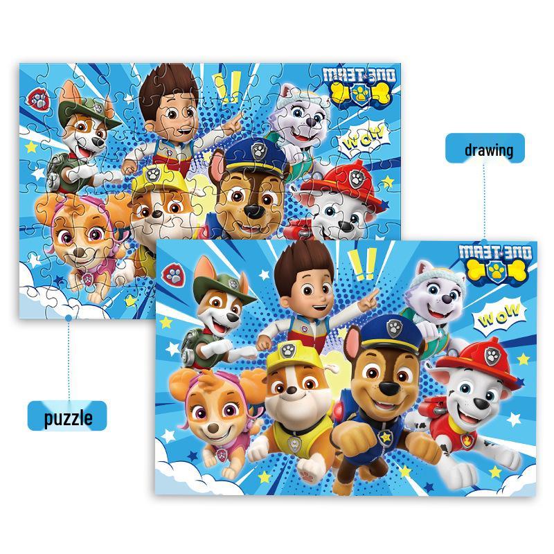 Paw Patrol & Spiderman Ice Princess 100-Piece Children's Puzzle Educational Toy