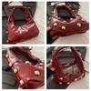 Personalized Pu Rivet  Shoulder Bags Solid Color Crossbody Bag High-End Women Handbag Luxury Brand Satchel Small Tote Bag