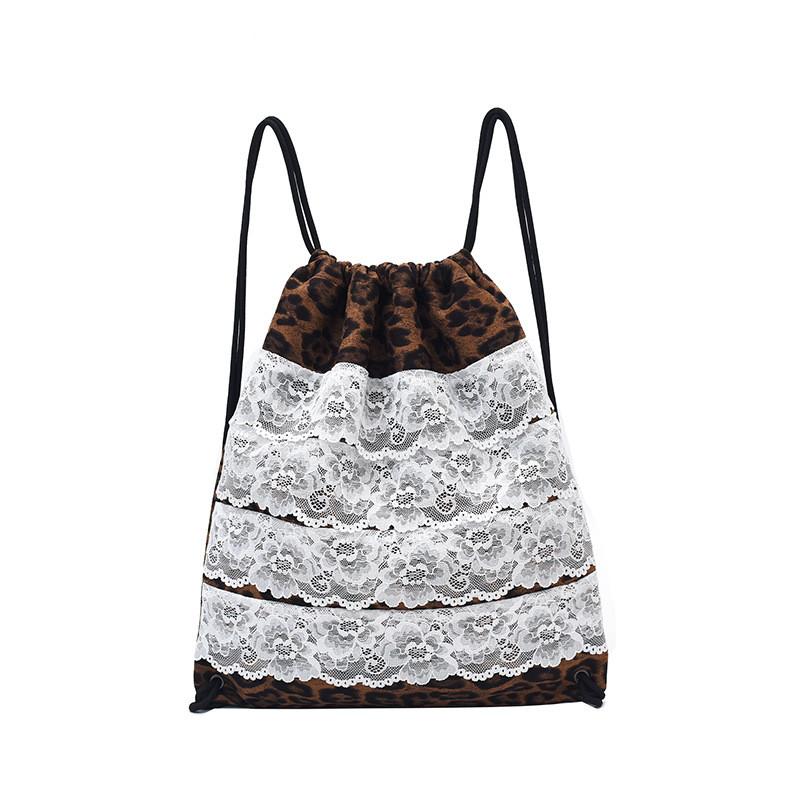 

Kids Unisex Modern Backpack Featuring Breathable Canvas And Stylish Lace For Trendy Little Explorers леопардовый