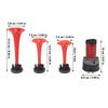 Music Air Horn 3 Trumpet 12V 125db Musical Sound Air Horn with Air Compressor and Hose for Truck Train Boat Car