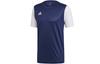 T Shirts Men's Blue With White Lettering Crew Neck Moderate Straight Fit DP3232