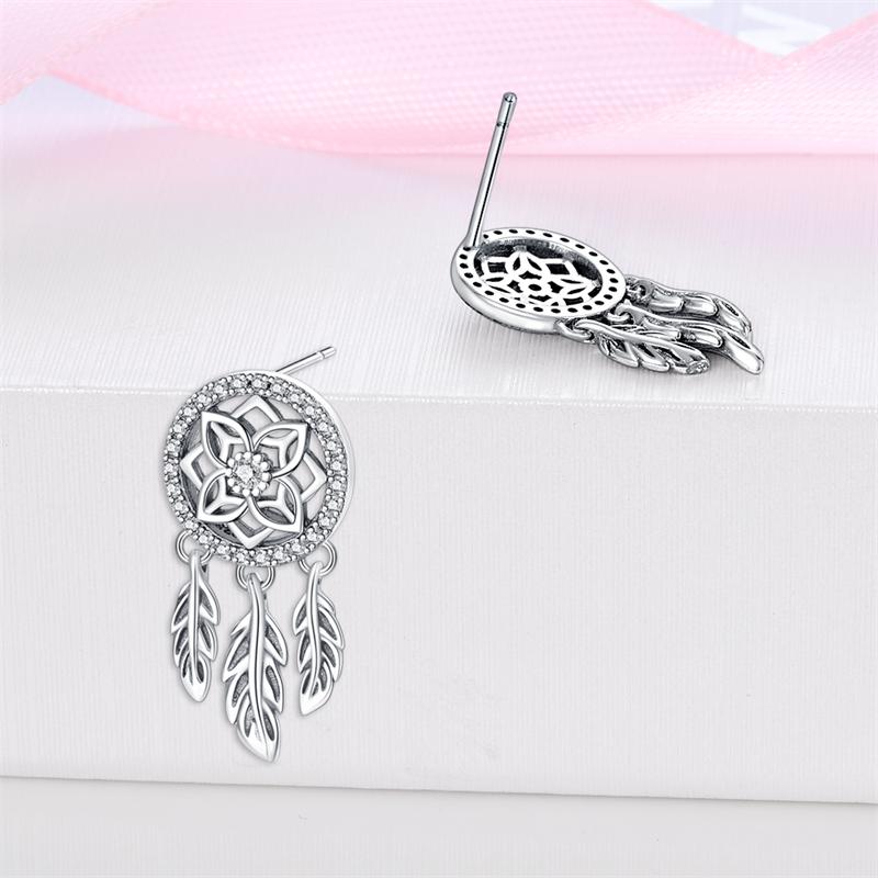 925 Sterling Silver Earring Honey bee with diamond Shells Earrings Jewelry Gift Wedding Earrings For Women Jewellery gift
