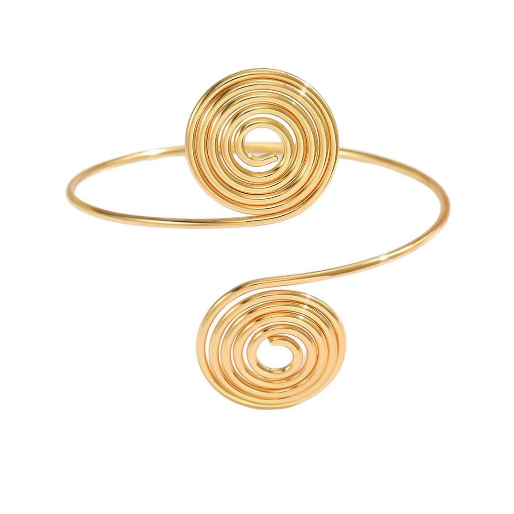 European-American Style Open Armlet: Trendy, Unique, and Elegant Cold-Style Bracelet.