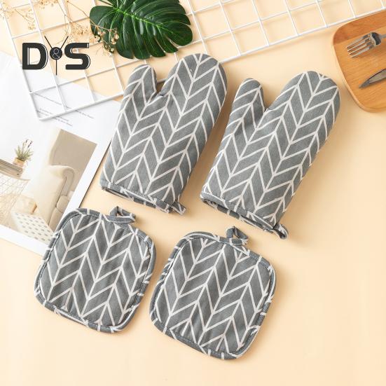 Värmebeständiga ugnsvantar och grytlappar set Bekväm förvaring Hög värmebeständighet upp till 500 grader Fahrenheit Halkfritt grepp Köksväsentlig