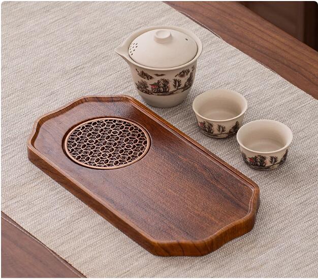 Kung Fu Tea Set with Tea Tray, Simple Modern Teapot, Japanese, Hotel Rooms, Dormitory, Home