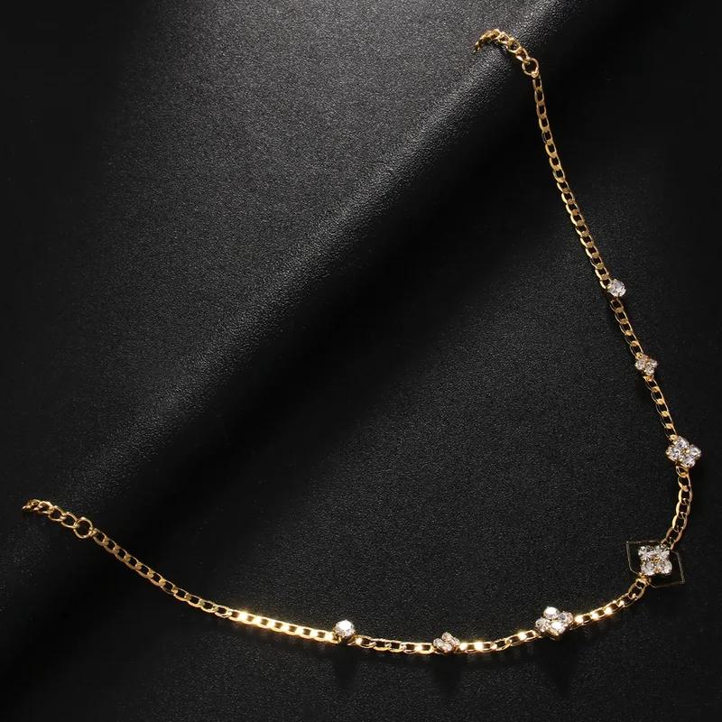 New Elegant Boho Square Forehead Chain Headband Hair Decoration Fashion Gift Indian Rhinestone Head Chain Princess Jewelry Gift