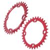 FMFXTR Sykkelkjedering Sykkel Smal Bred 104 BCD 32T Rund Kjedering for Terrengsykkel SykkelRød