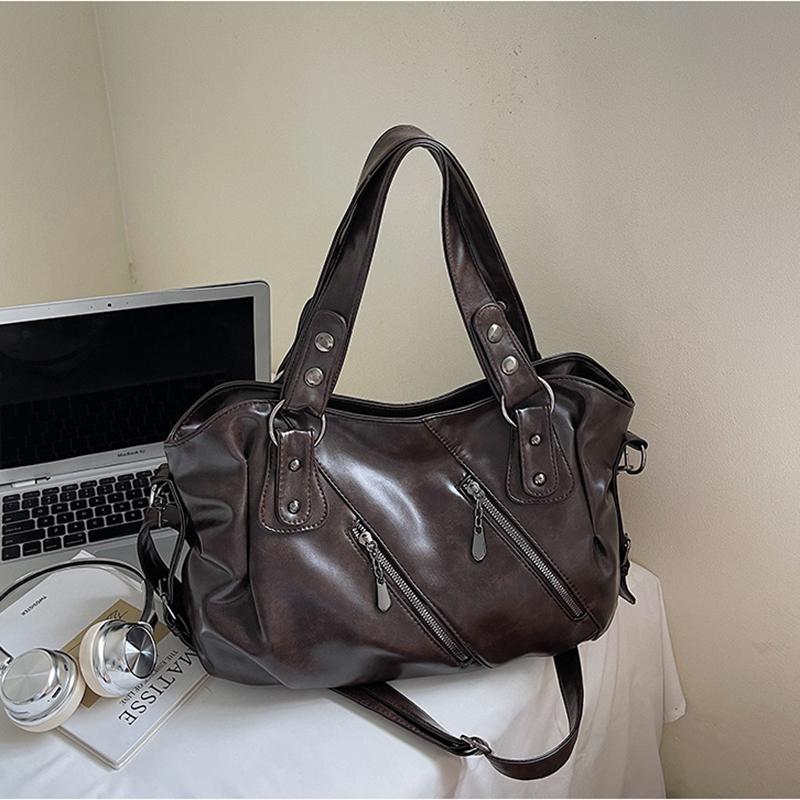 Yogodlns Fashionable Tote - Large Capacity Bag, Adjustable Strap, Compact Crossbody Purse, Stylish Everyday Wear