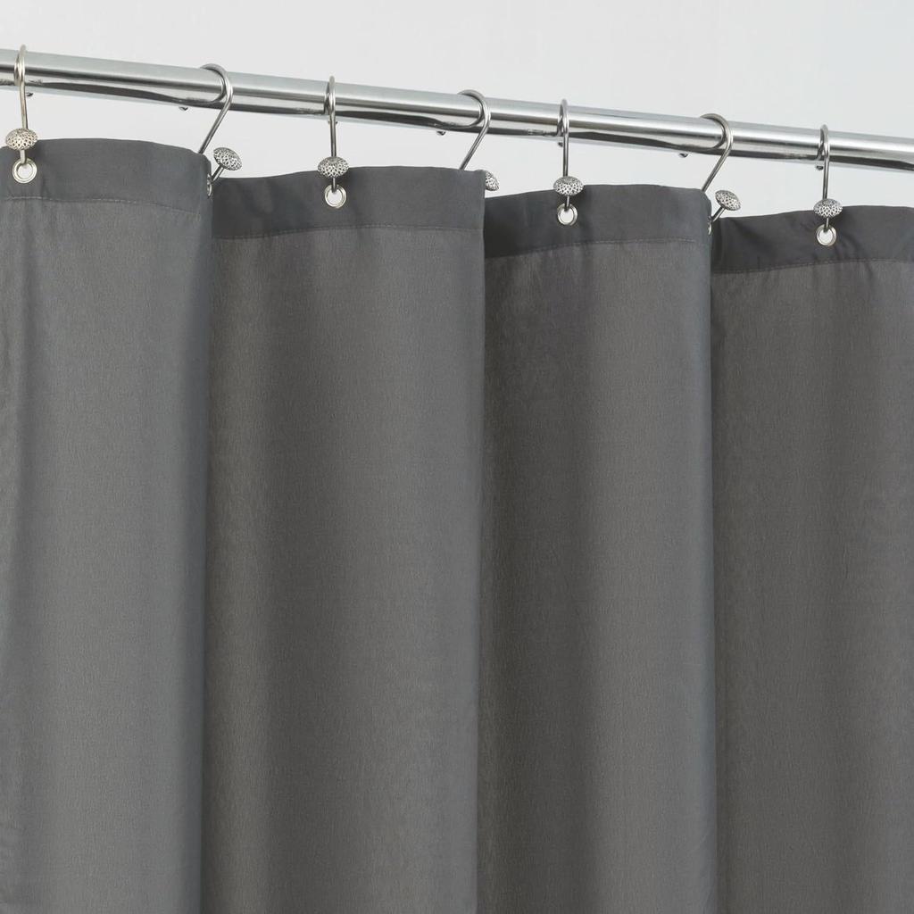 Solid Color Waterproof Polyester Shower Curtain - Opaque Bathroom Divider