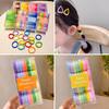 32pcs/Box Colorful Large Elastic Hair Ties for Girls Durable Knitted Scrunchies Kids Hair Bands Hair Accessories