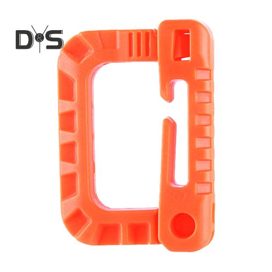 

Многофункциональная пряжка для подвешивания, прочная, для путешествий на открытом воздухе, скалолазания, пешего туризма, охоты, крепления для рюкзака, карабин с D-образным кольцом оранжевый