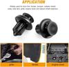 JUTOSU 100pcs 10mm Hole Diameter Clip Auto Rivet Plastic Rivet Trim Clip Retaining Clip
