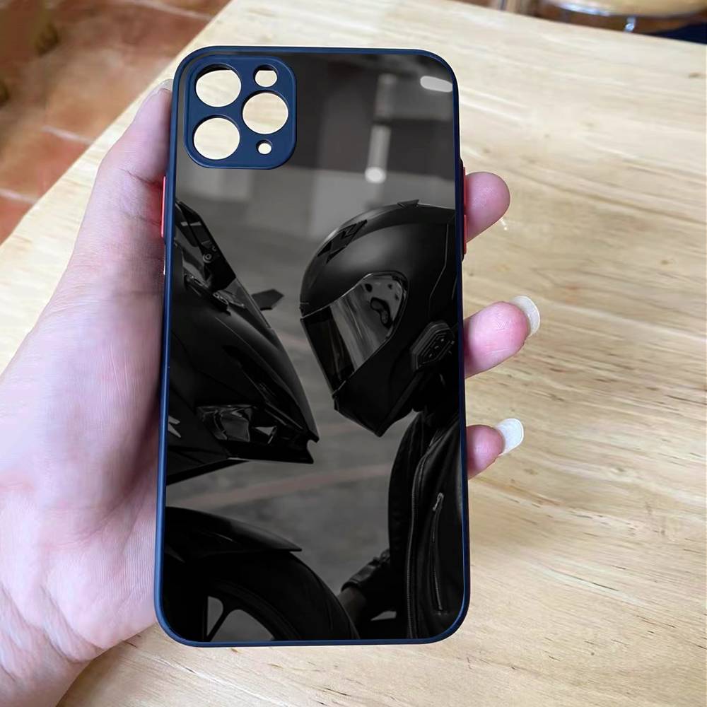 Moto Cross Motorcycle Sports Matte Cover For iPhone 16 15 14 11 12 13 Mini Pro Max X XS MAX Phone Case shockproof