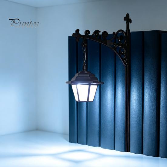Modern Shelf Light Vintage Bookshelf Light, LED Reading Lamp for Bookcase, Metal Retro Lamp, Battery Free Decorative Desk Book Lovers & Library Study