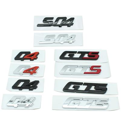 Araba 3D ABS Q4 SQ4 GTS Harfler Logo Gövde Rozeti Amblem Çıkartmaları Etiket Maserati Ghibli Quattroporte Levante Gransport