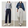 ESE-Y Women's Lyocell Cotton Tapered Cropped Casual Pants