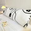 120/150/180cm Long Pillowcase Thick Plush Print Couple Lover Double Pillow Cover Home Sleeping Body Pillow Cover Home Decor