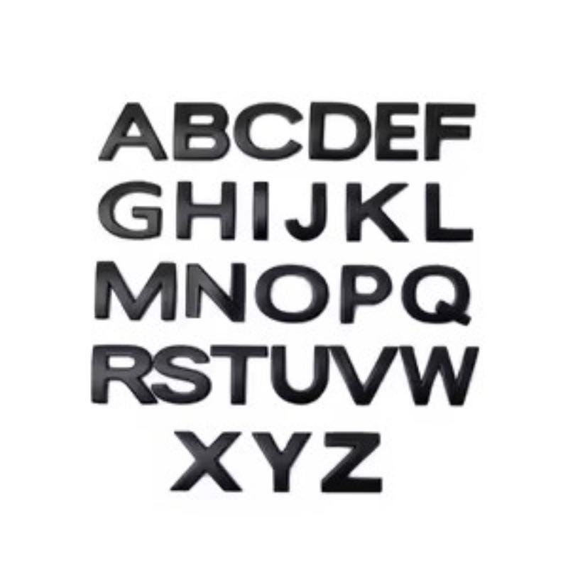 

1PC 25mm3D Metal Alphabet Black Badge Letters Numbers Stickers Automobiles Stickers Decoration Car Accessories A чёрный