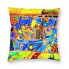 Park Guell Gaudi Barcelona Spain Square Pillowcase Polyester Linen Velvet Printed Zip Throw Pillow Case Car Cushion Cover X