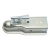 Straight Tongue Trailer Coupler 2in Hitch Ball 3in Channel 3500 Load Capacity for 76mm Square Tube