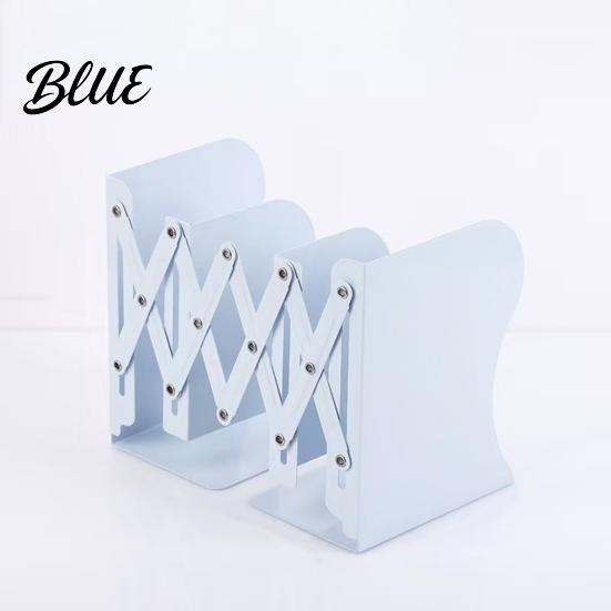 Versatile Book Support Base Metal Adjustable Holder Desk Retractable Bookend with Non-Slip Bracket for Office Home Study Organizer