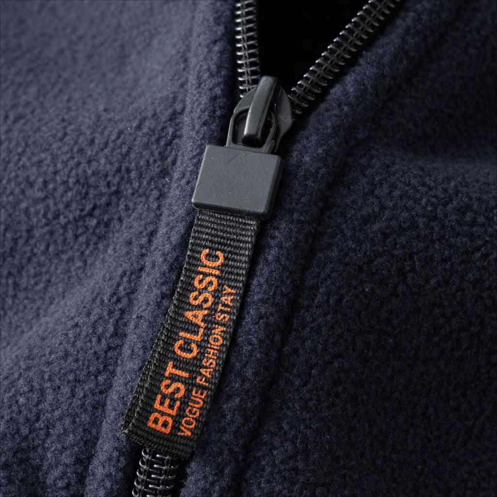 Fuzzy Sherpa Jacket for Men Casual Full Zip Stand Collar Fall Winter Warm Outwear Polar Fleece Jackets Men's Outdoor Hiking Soft Coat With Pockets