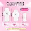 Plush Ultra-Thin Sanitary Napkins for Women, 30 Pcs | 16 XL Pads (Light-Medium Flow), 14 XXL Pads (Heavy Flow), 4Panty Liners | 100% Rash-Free | Pu