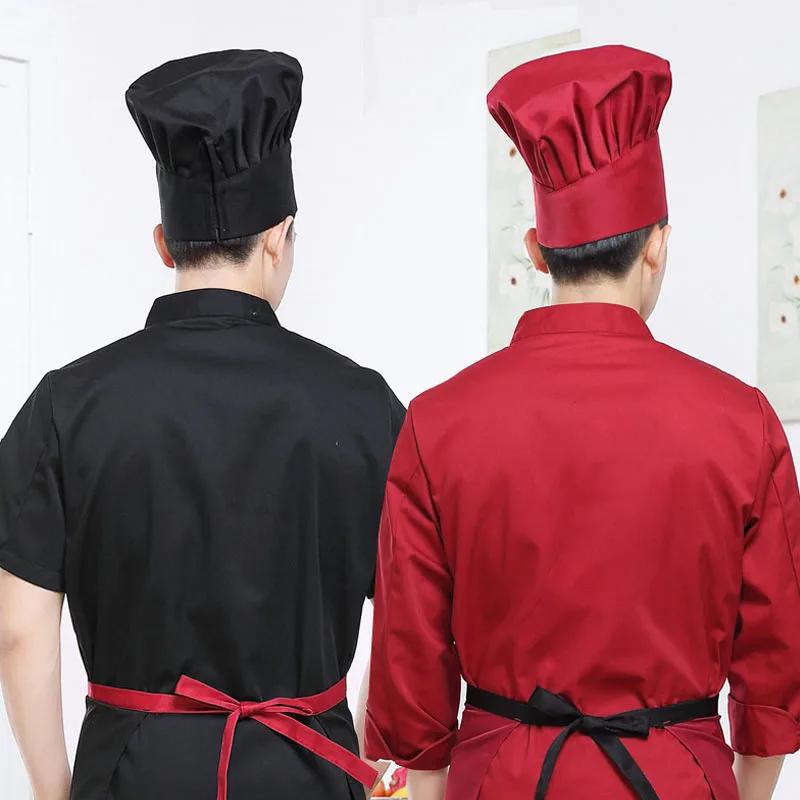 Kitchen Hats for Mens and Womens Hotel Restaurant Cooks Cap Waiter Chef Work Caps Cake Supplies Cotton Cloth Mushroom Hat