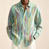 Fashion Unisex Long Sleeved Shirt with European and American Style Print Men's Women's Long Sleeved Shirt Unisex Clothing Top