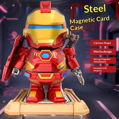 Magnetic Iron Mechanical Capybara Cartoon Action Figure Articulated Action Figure Detachable Weapons Toy for