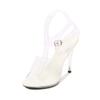 Women’s Sandals Fashion Transparent Crystal Heel Women‘s Shoes Large Size 35-43 Fish Mouth Party Wedding Shoes