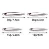 5 Pieces Metal Silver-Plated Fishing Lures (10g,15g,20g) - Sea Fishing Bait, Saltwater Bass Tackle