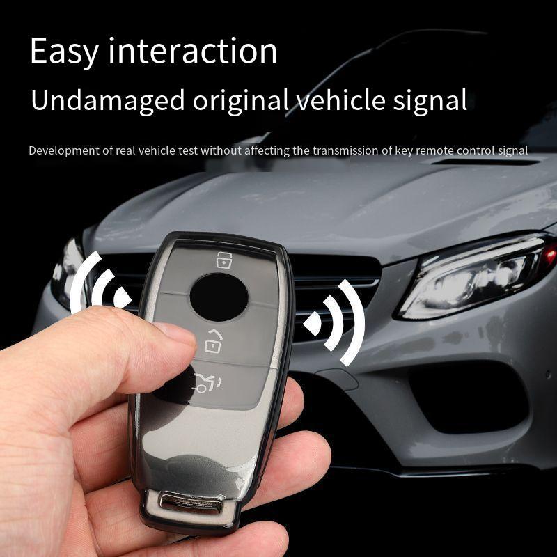 Transparent Tpu For Mercedes Benz C S Glc Eqe Eqs Class W223 X254 V297 V295 W206 S206 X206 Car Key Fob Case Cover Accessories
