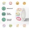 500 Pictures/roll Roll Stickers Tape Cute Kitten Handbook Material Decorative Envelope Seal Stickers