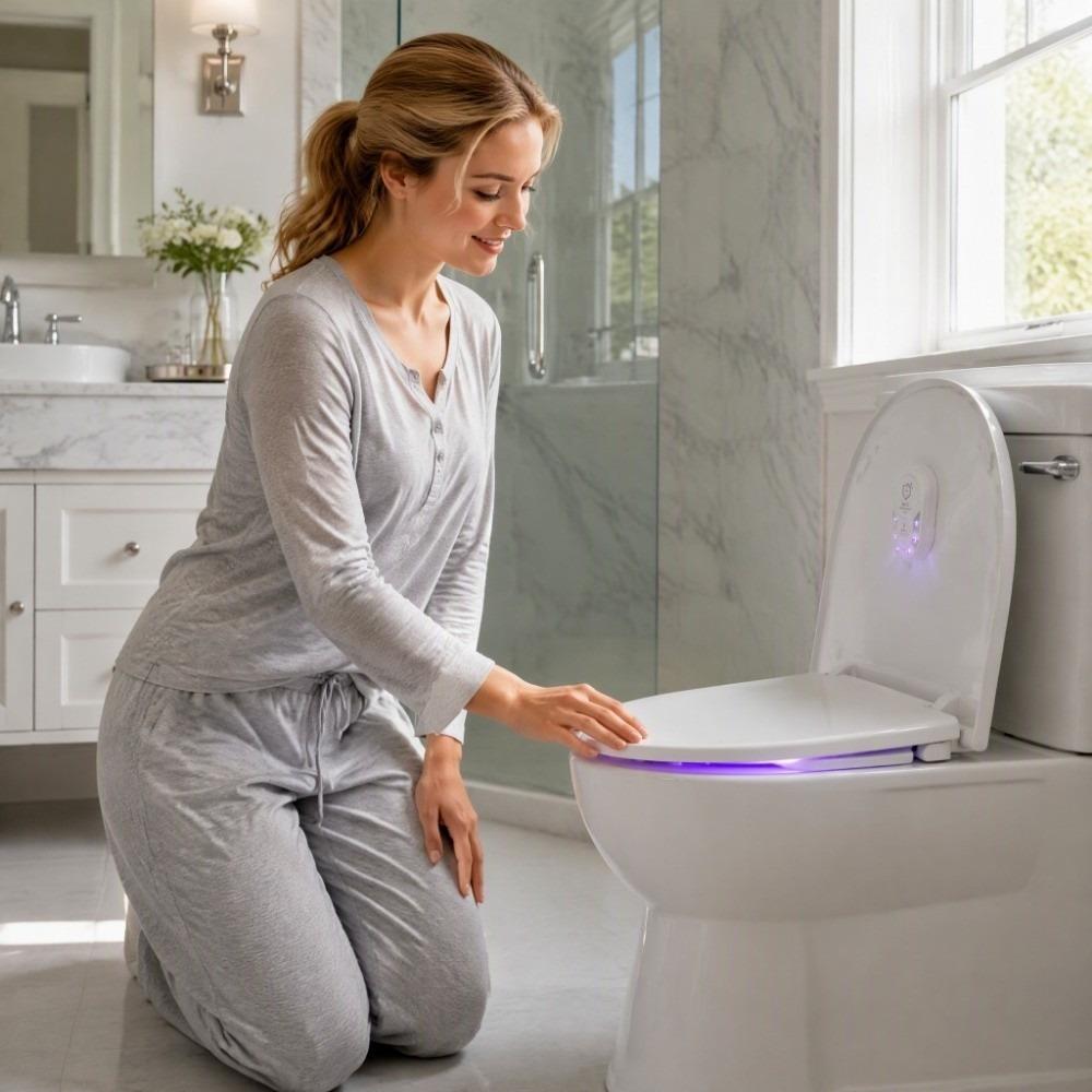 White Toilet Disinfection Lamp UV-C Germicidal Lamp Multi Purpose Portable Sanitizer Toilet