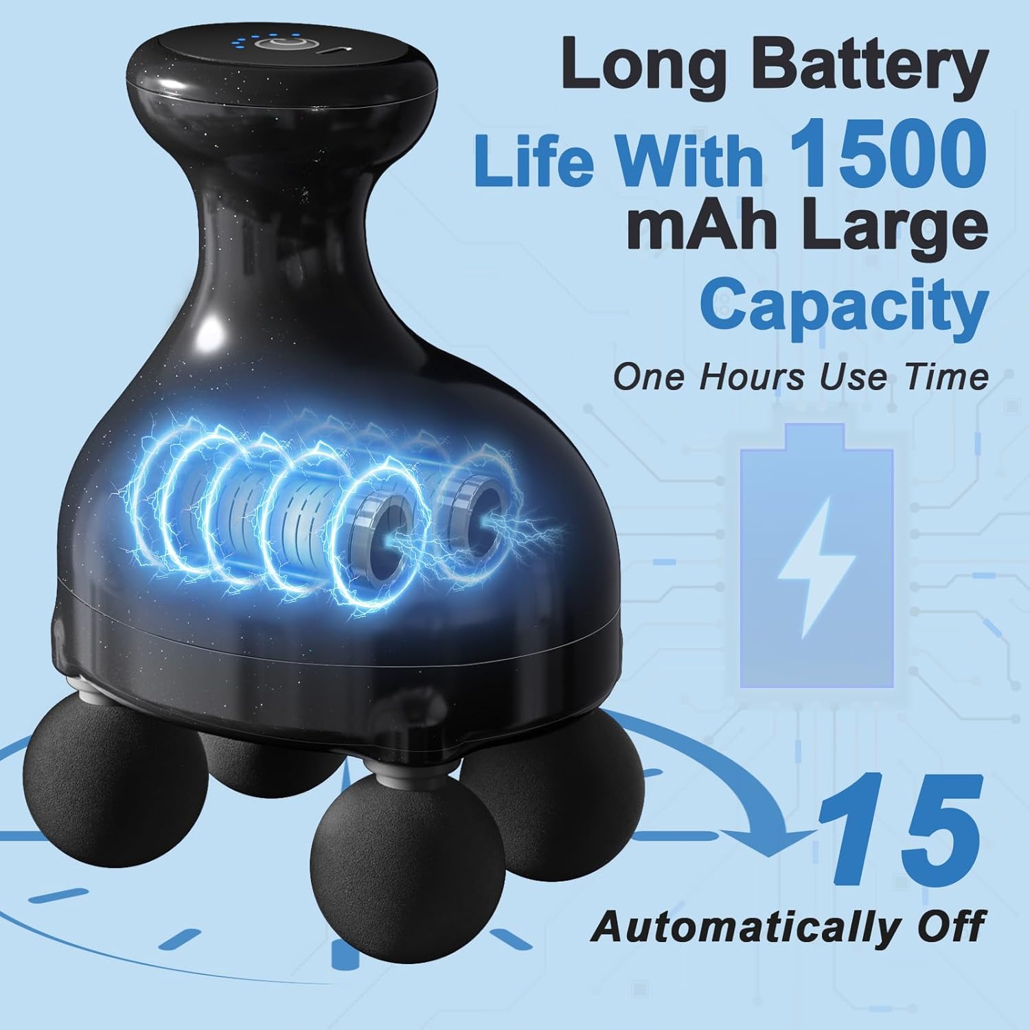 

Ручной массажный пистолет с 4 насадками, электрический перкуссионный массажер с реверсивным толчком для облегчения боли в плечах и спине, оникс United States