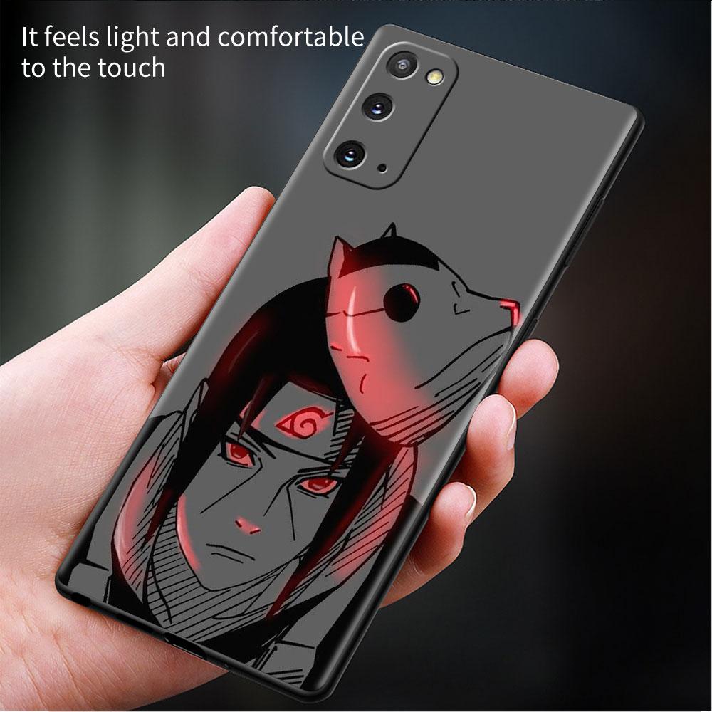 Case For Samsung Galaxy S20 S22 S21 FE S10 S9 Plus S8 Note 20 Ultra 10 Plus Soft Phone Shell Anime Red Blue Light