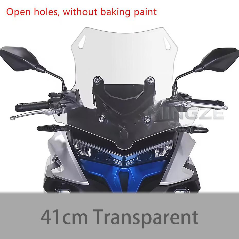 Fit For VOGE DS625X DS 625X DSX 625 625DSX Windshield Modification Heightened And Widened Motorcycle Windscreen Deflector 41cm Transparent