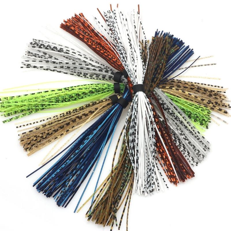 44 Strands/Bundle Squid Silk Skirt Jig Skirts Tying Component Buzzbaits Squid Skirt Tying Component Fishing Accessory