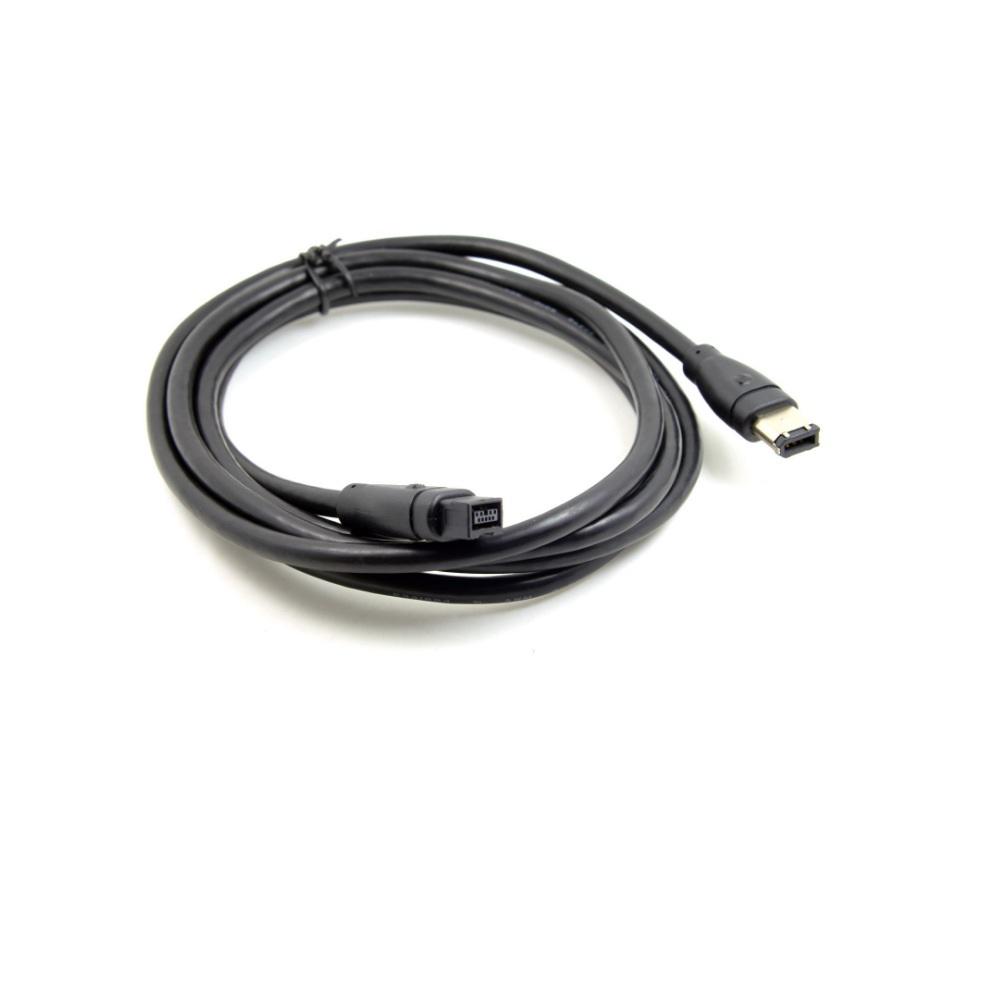 New Firewire 800 IEEE1394B 9 Pin to 6 Pin Male to Male Cable 6FT 1.8M Balck