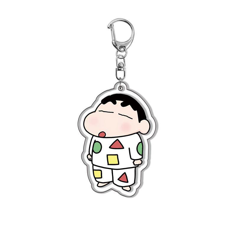Crayon Shin-chan Acrylic Double Sided Keychain Shinnosuke Nohara Misae Nohara Cartoon Charm Anime Peripherals Cute Cartoon