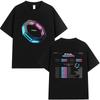 PNL Album Cantante Rap Francese Modello Stampato T-shirt Le Monde Chico T-shirt Estiva Hip Hop Moda Casual Street Wear Unisex