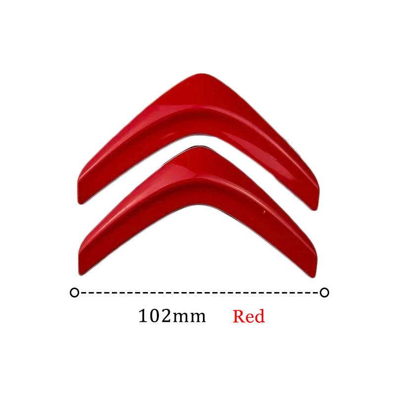 Citroen V Shape Trunk Emblem Car Rear Logo Badge For C3 C4 C5 Cactus Berlingo ABS Car Styling Accessories (8 Colors, 2 Sizes)