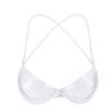 Tiefer U Unsichtbarer Push-Up-BH mit Durchsichtigen Seitenflügeln - Bügellose & Verstellbare Dessous