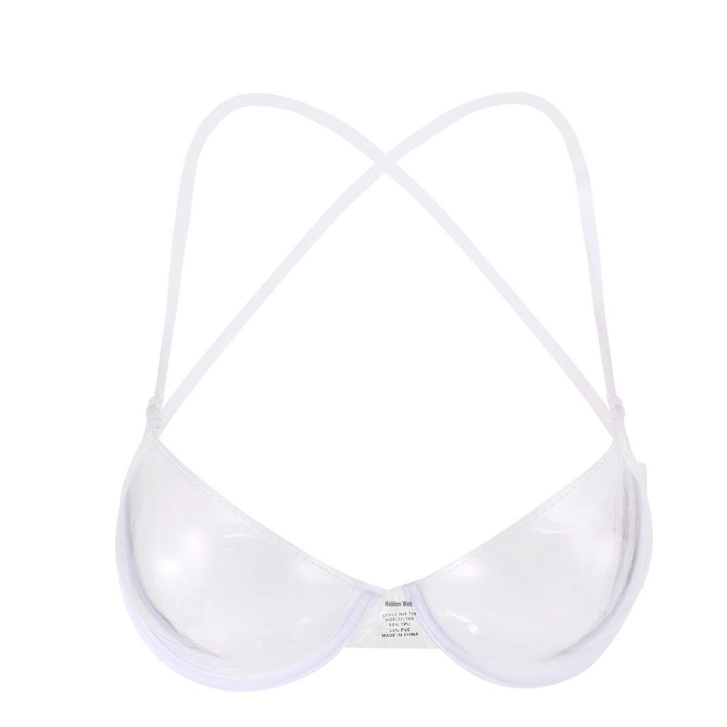Tiefer U Unsichtbarer Push-Up-BH mit Durchsichtigen Seitenflügeln - Bügellose & Verstellbare Dessous