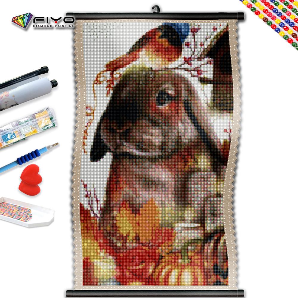 

5D DIY Рамка БриллиантОвая живопись Животное Кролик Птица Алмазная мозаика Вышивка Набор Тыква Настенные росписи Художественный подарок