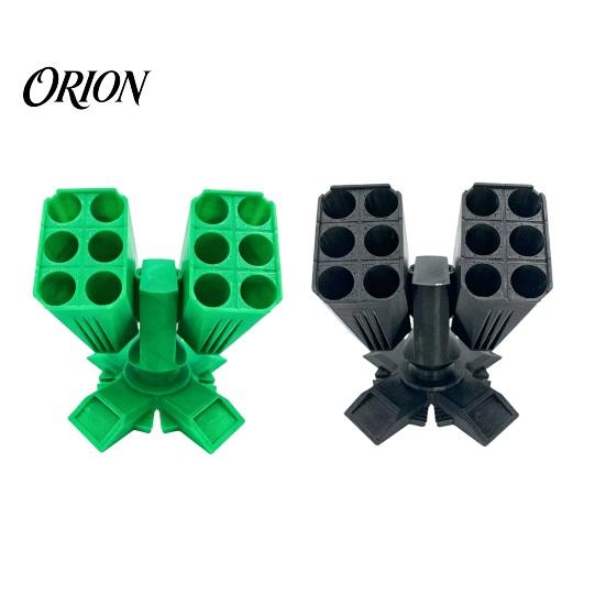 PLA Pen Stand 3D Printed Missiles Launcher Holder, Rocket Pencil Cup for Office Holder Desk, Multi-compartments Stationery Organizer Box Home