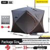Pentagonal Winter Outdoor Sauna Tent: Portable Steam & Sweat Box for Ice Fishing and Medicinal Bath.